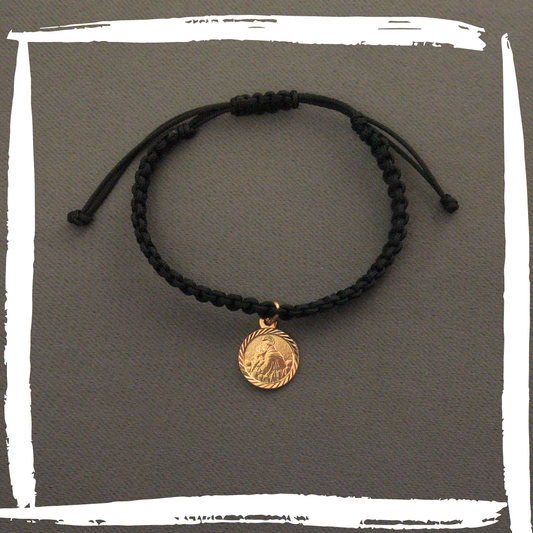 Bracciale S.Antonio cinturino nero