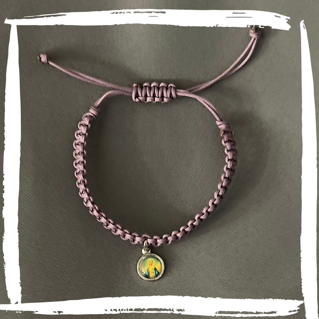 Bracciale con medaglietta Madonna Miracolosa