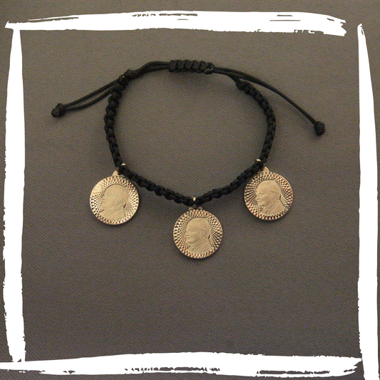 Bracciale tris medagliette Papa Giovanni II